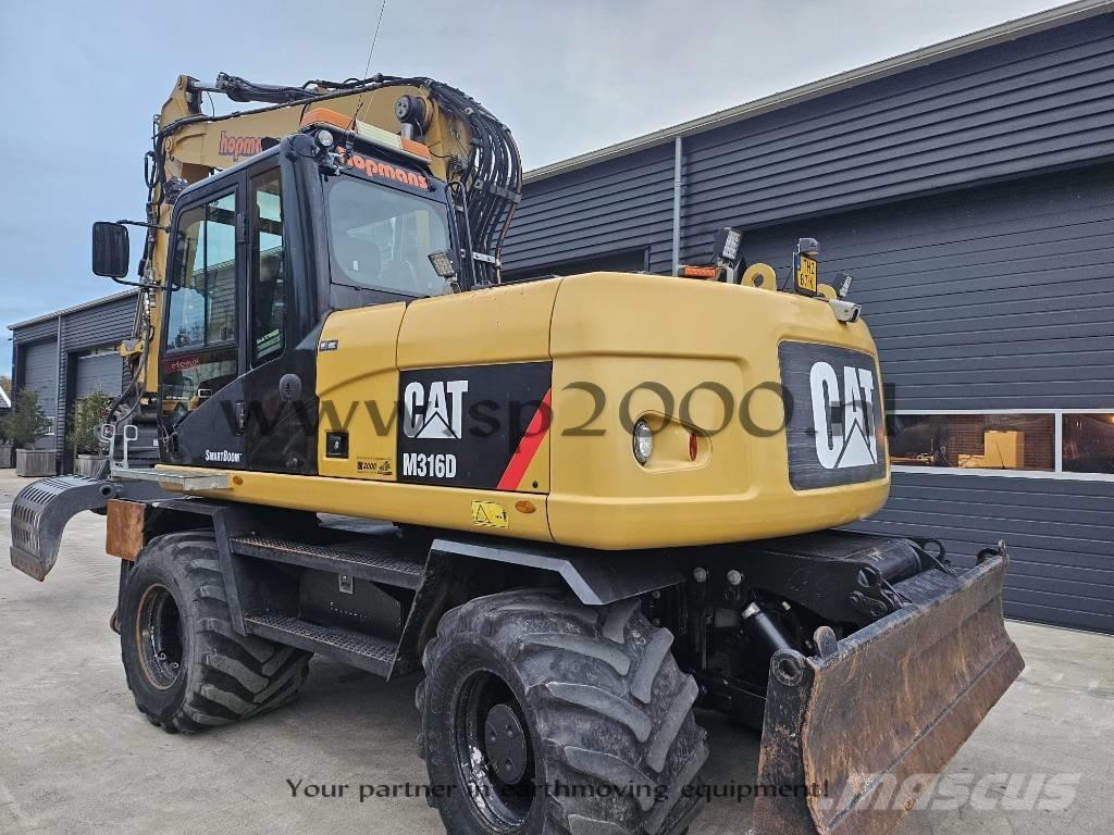 CAT M 316 D Pelle sur pneus