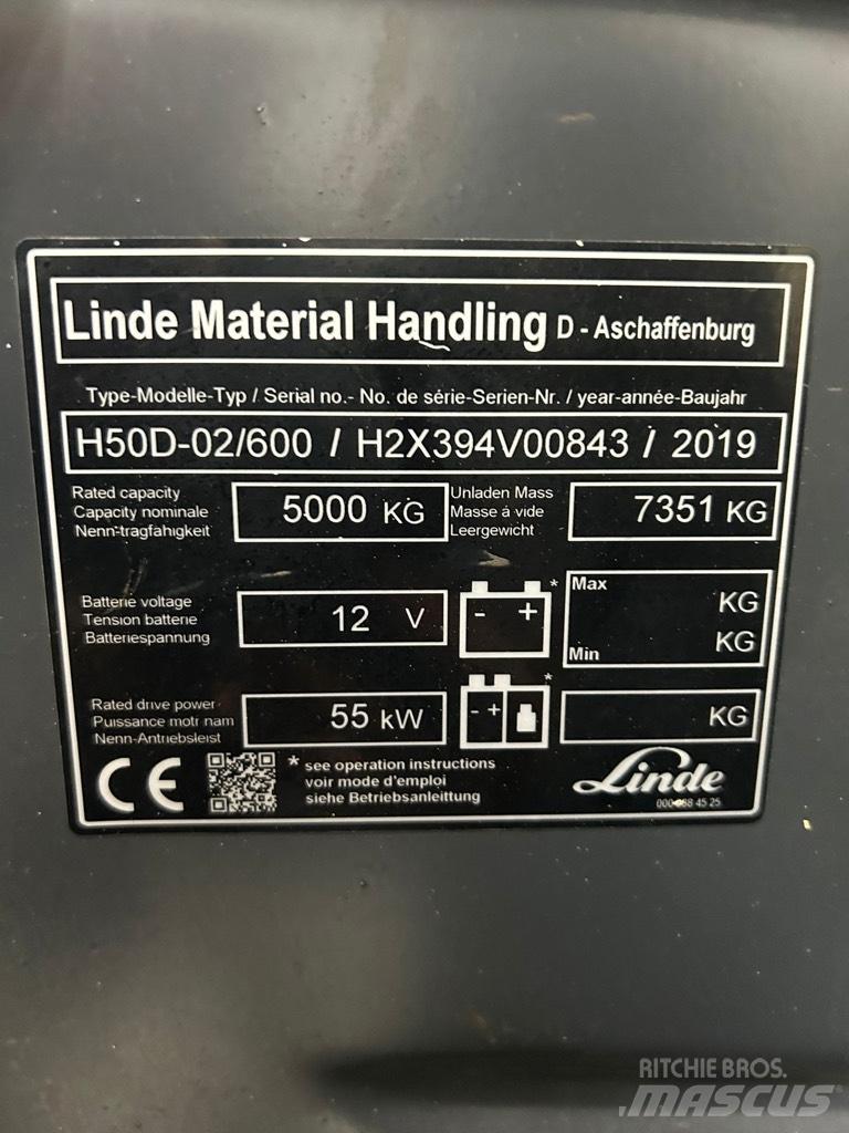Linde H 50D-02/600 Chariots diesel