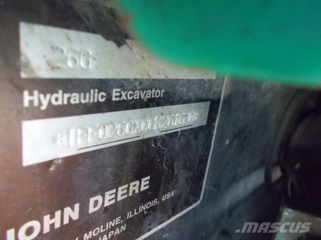 John Deere 26G Mini pelle < 7t