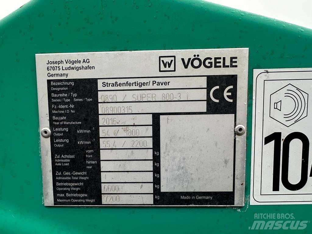 Vögele Super 800 -3i Finisseur