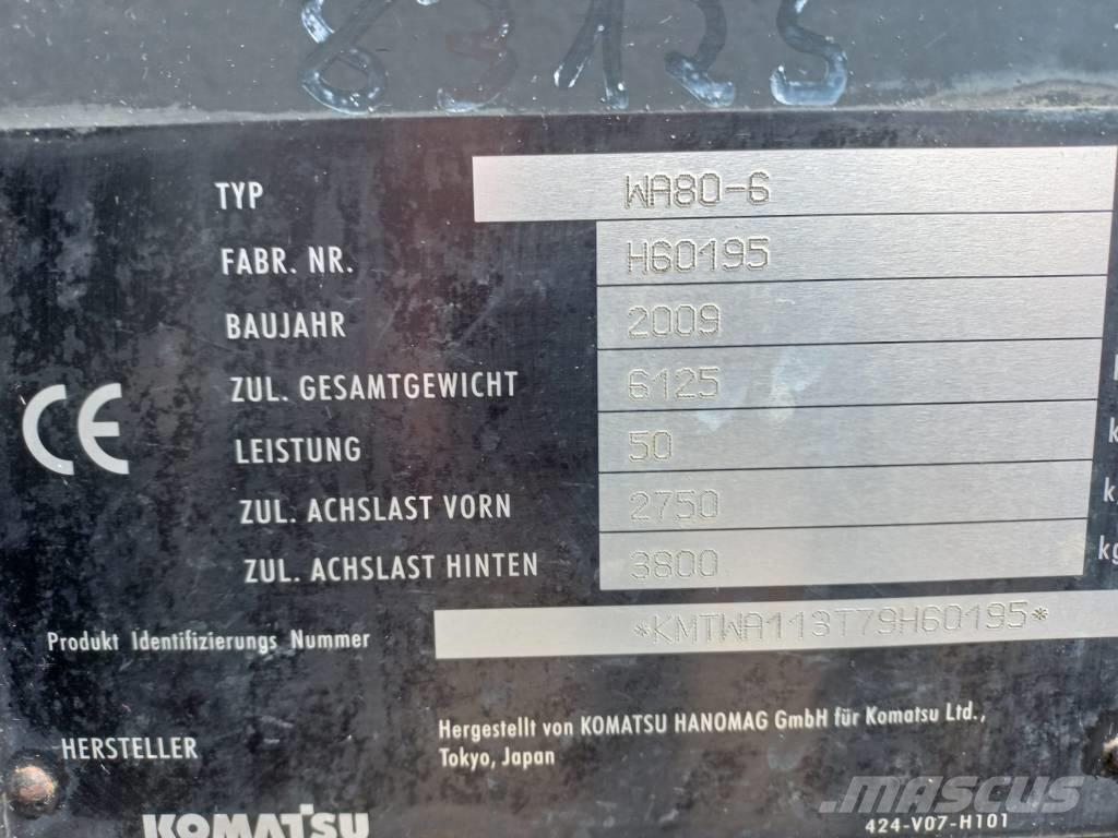 Komatsu WA 80-6 Chargeuse sur pneus