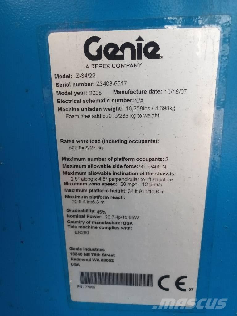 Genie Z 34/22 Nacelles articulées