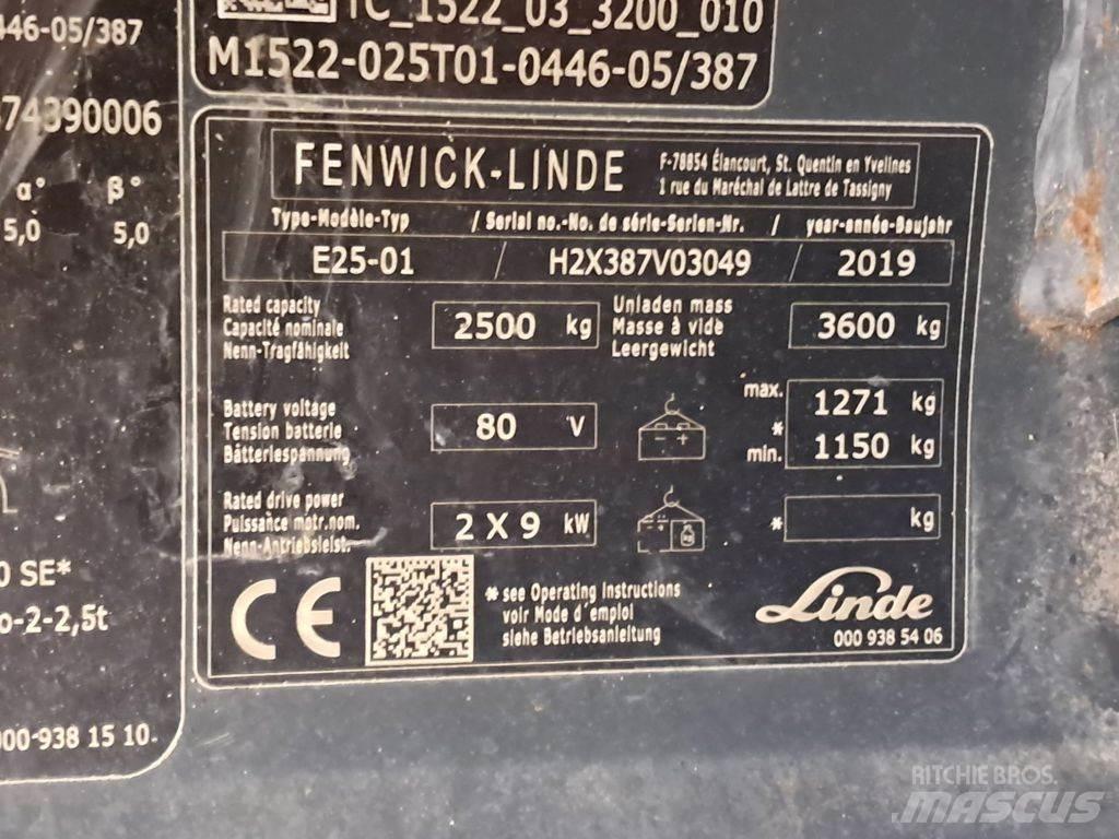 Linde E25-01 Chariots élévateurs électriques