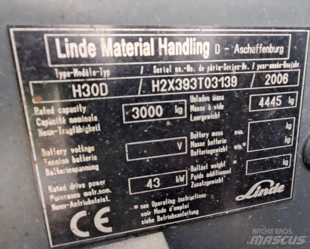 Linde H 30 D Chariots diesel