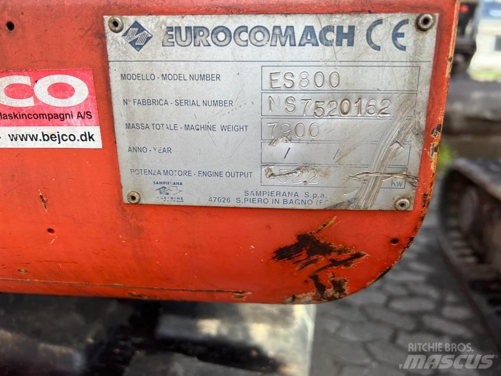 Eurocomach es800 Mini pelle 7t-12t