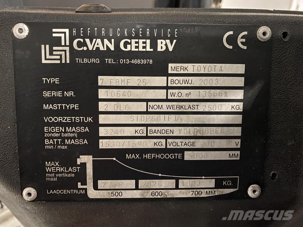 Toyota 7FBMF25 Chariots élévateurs électriques