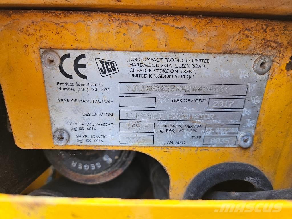 JCB 8035 ZTS + QH Mini pelle < 7t