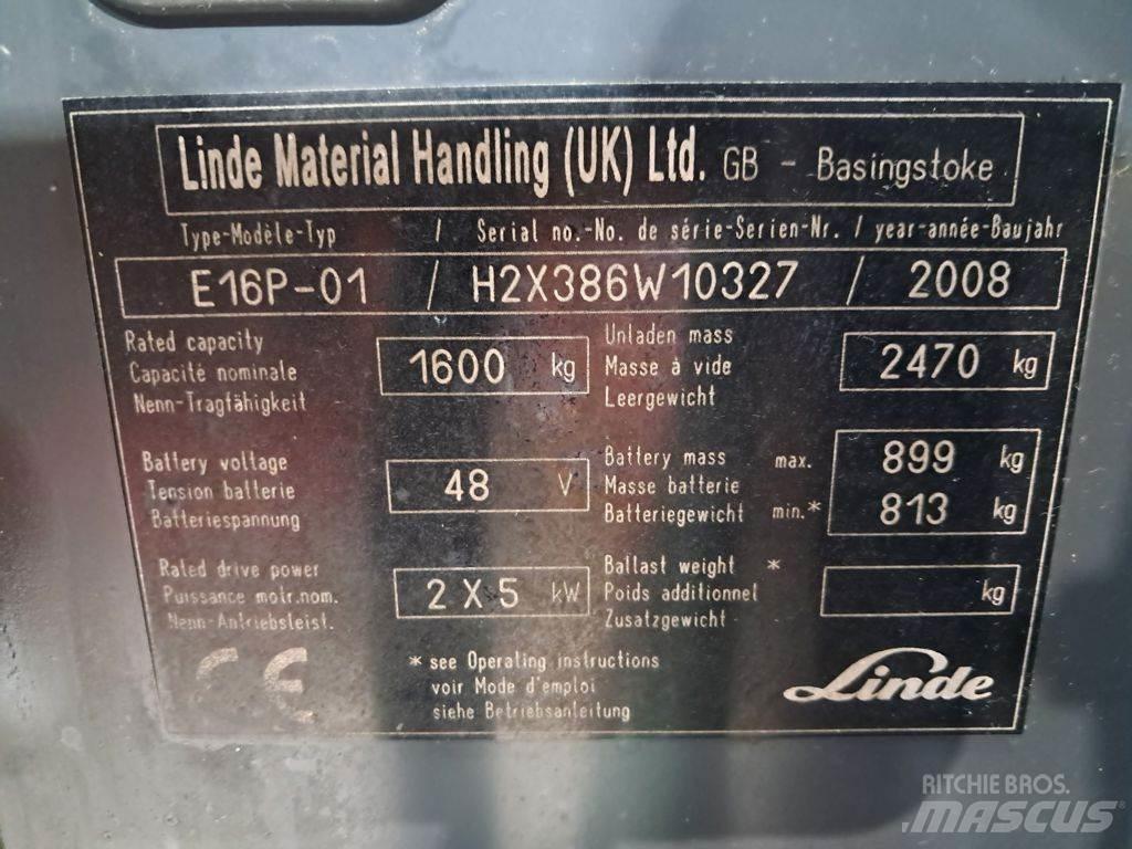 Linde E16P-01 Chariots élévateurs électriques