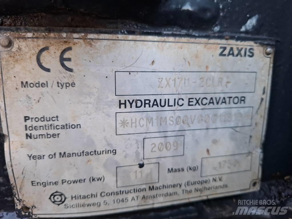 Hitachi ZX17U-2CLR Mini pelle < 7t