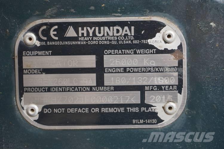 Hyundai R260LC-9A Pelle sur chenilles