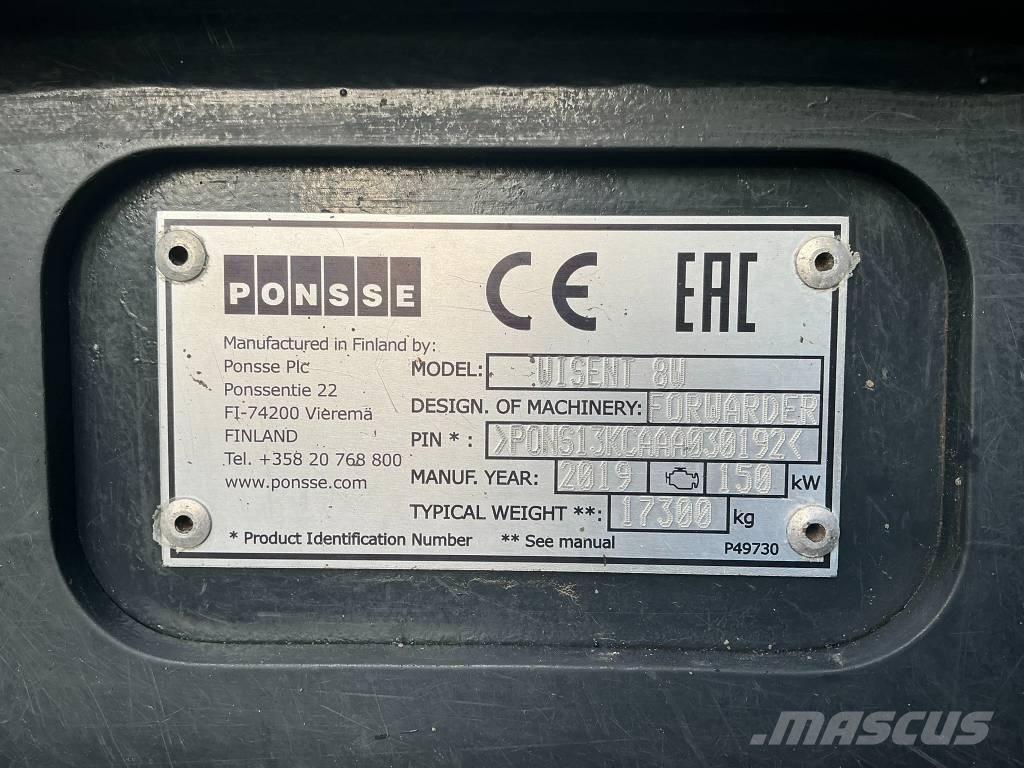 Ponsse Wisent 8W Porteur