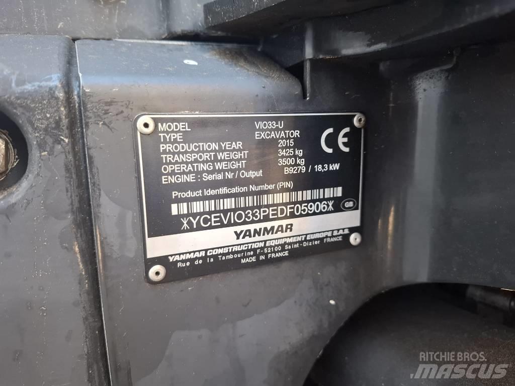 Yanmar Vio 33 U Mini pelle < 7t