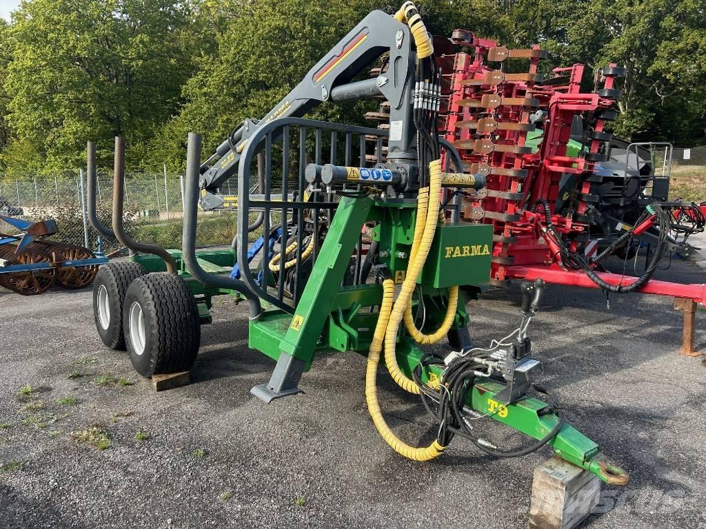 Farma CT 6,3-9 Remorque forestière avec grue