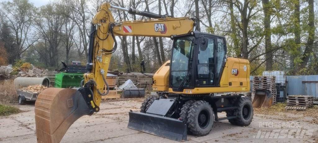 CAT M314 F Pelle sur pneus