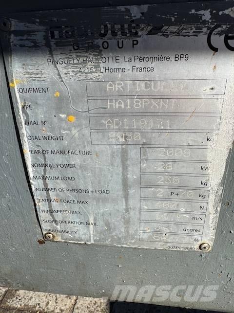 Haulotte HA 18 PX NT Nacelles articulées