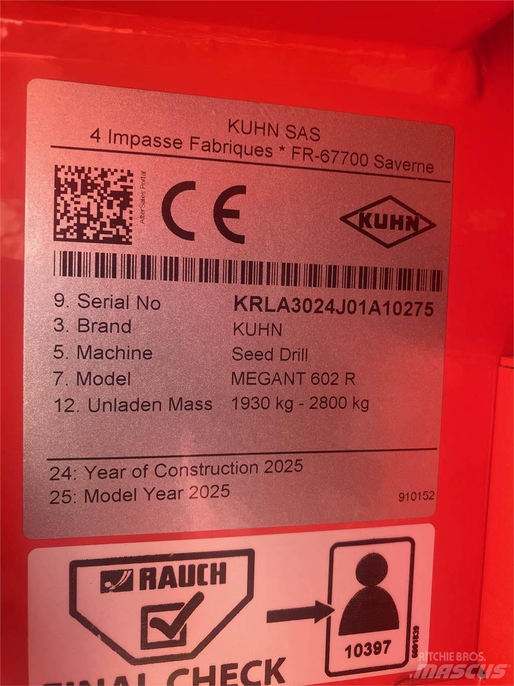 Kuhn MEGANT 602R Semoir