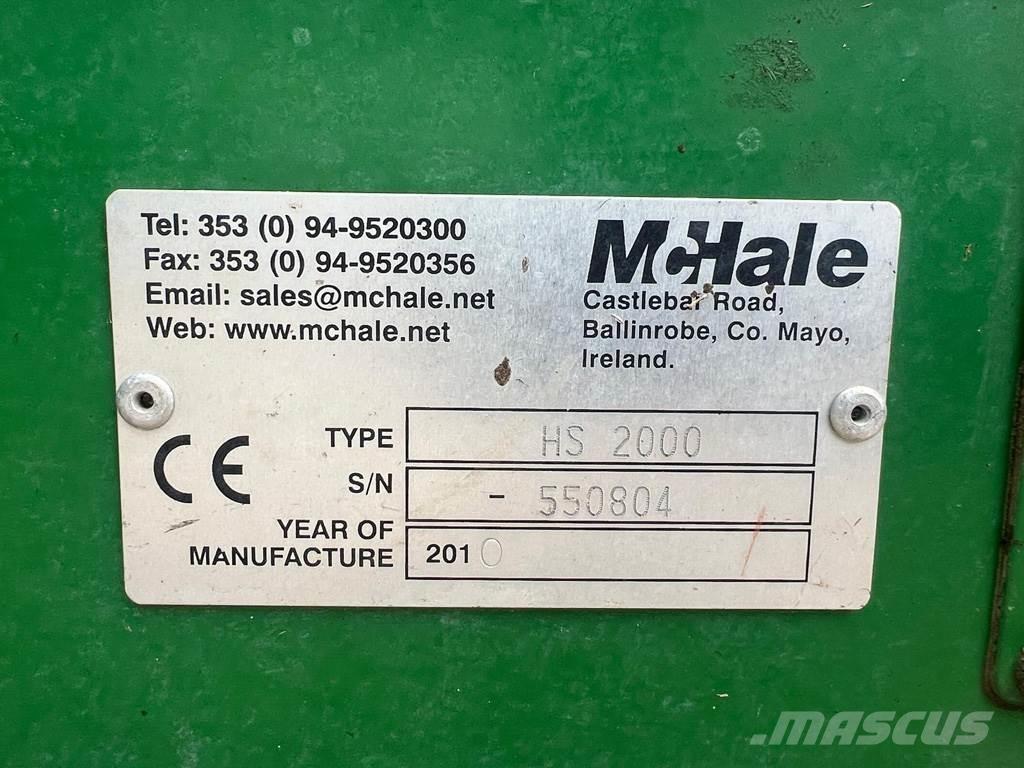 McHale HS2000 Broyeur / Gyrobroyeur / Epareuse