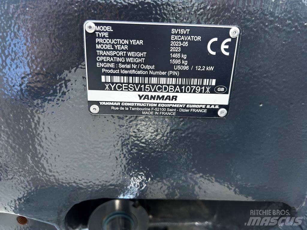 Yanmar SV15VT Mini pelle 7t-12t
