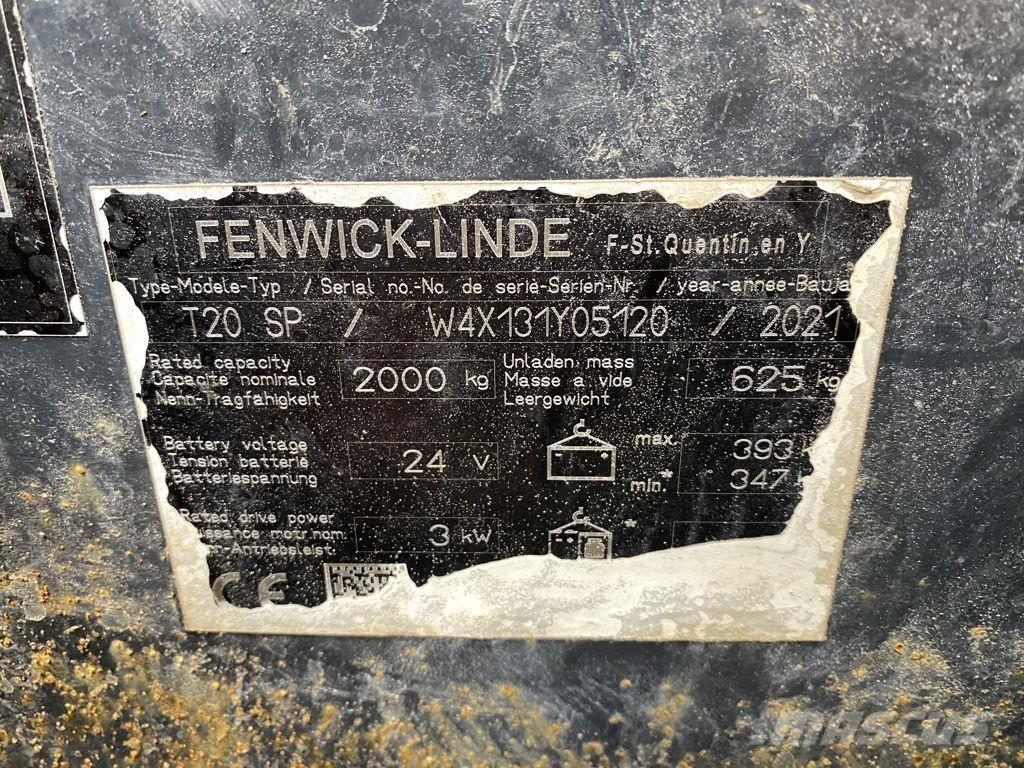Linde T20SP Transpalette accompagnant porté debout