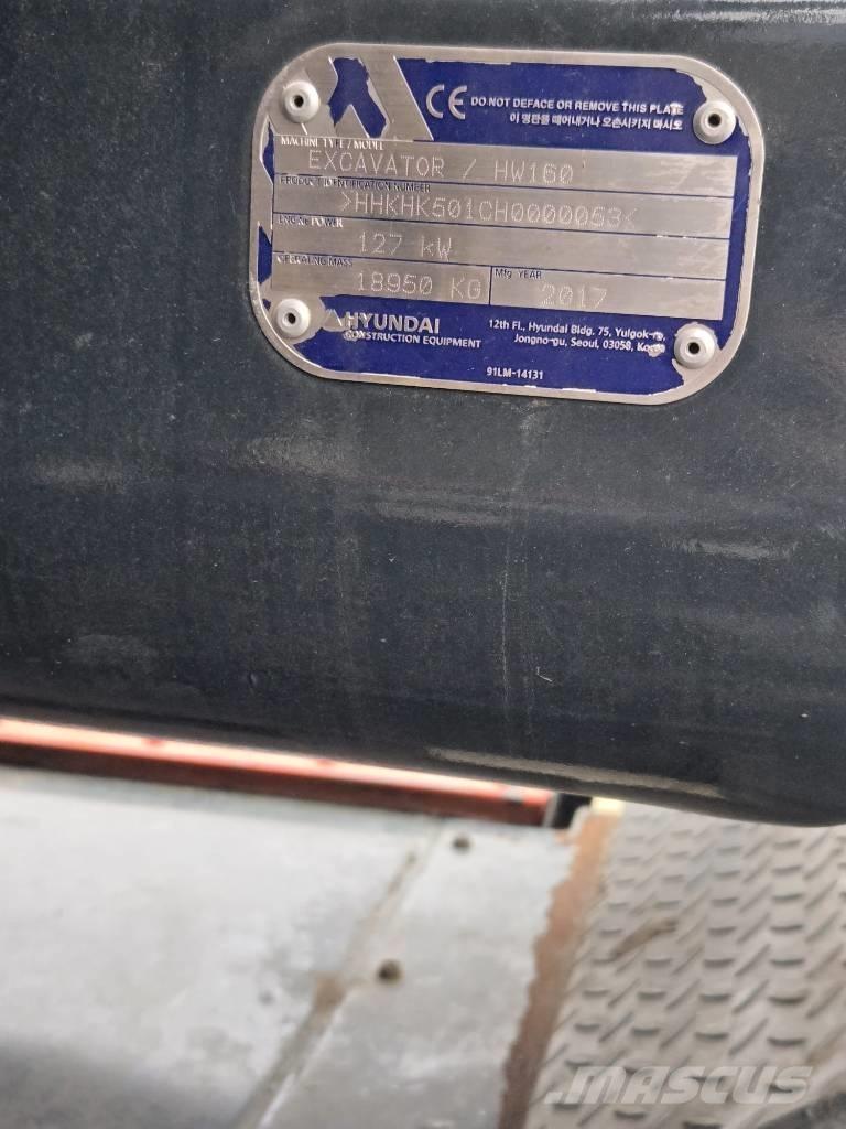 Hyundai HW 160 Pelle sur pneus