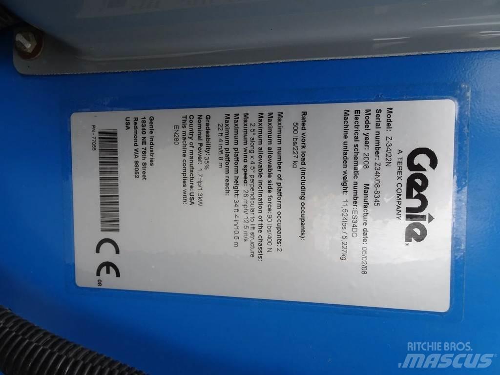 Genie Z34/22N Nacelles articulées