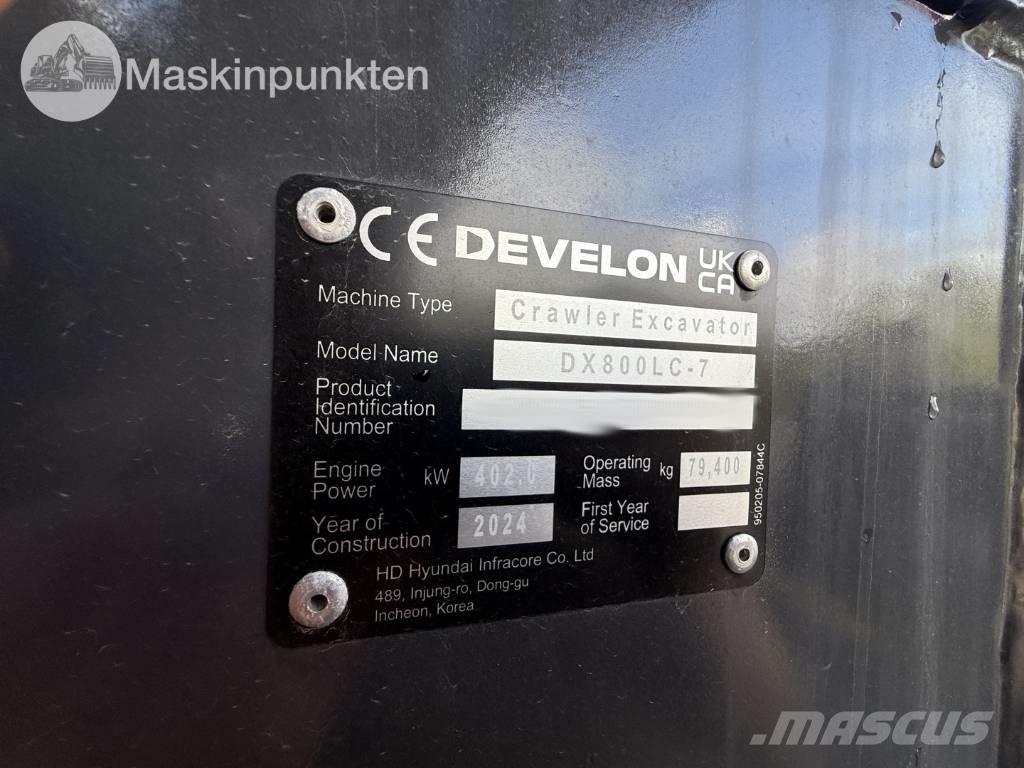 Develon 800 LC Pelle sur chenilles