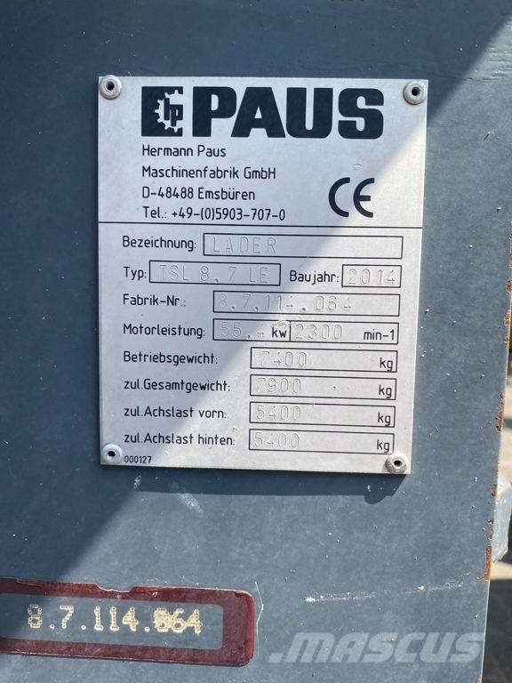 Paus TSL8.7 Chargeuse sur pneus