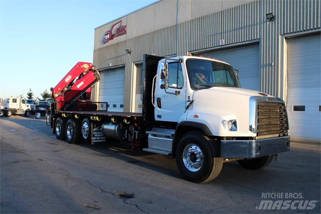 BIK HL 58T Camion plateau ridelle avec grue