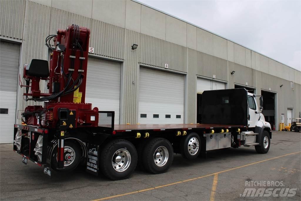 BIK HL 86T Camion plateau ridelle avec grue