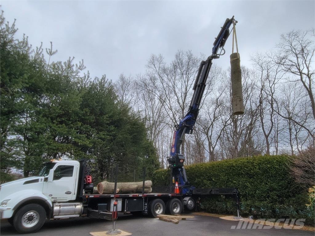 BIK TC-106 Camion plateau ridelle avec grue