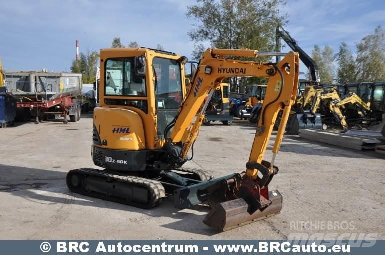 Hyundai R30Z-9AK Mini pelle < 7t