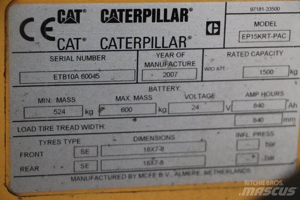 CAT EP15KRT-PAC Chariots élévateurs électriques