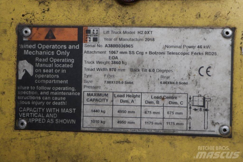 Hyster H2.0XT Chariots GPL