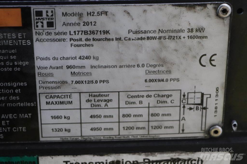 Hyster H2.5FT Chariots GPL