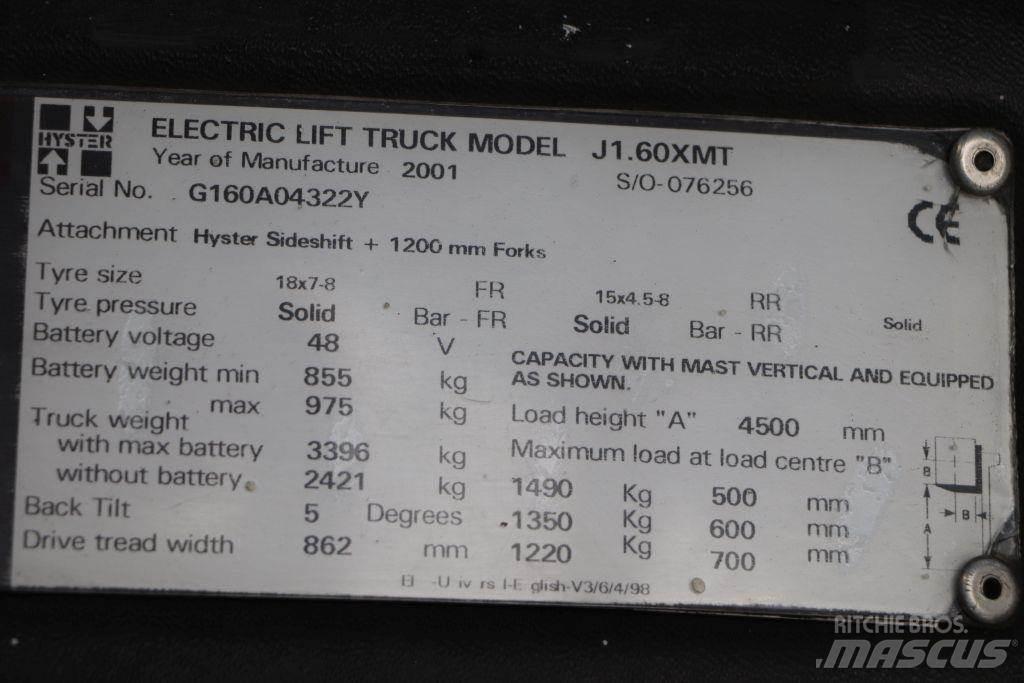 Hyster J1.60XMT Chariots élévateurs électriques