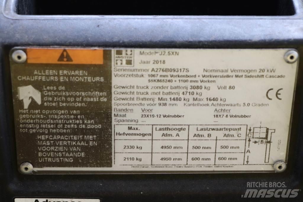 Hyster J2.5XN Chariots élévateurs électriques