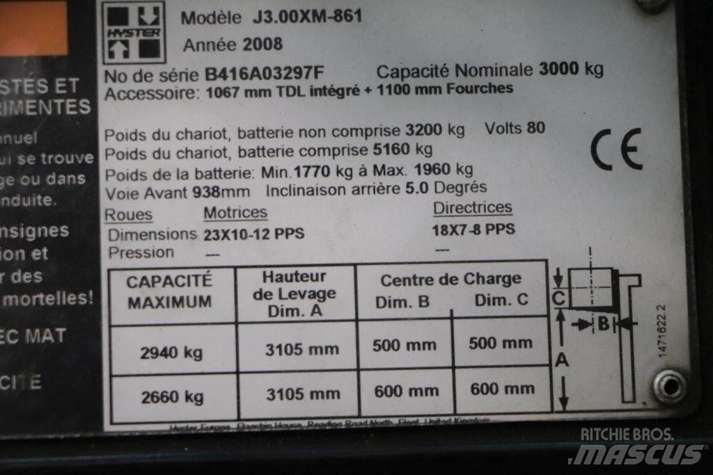Hyster J3.00XM Chariots élévateurs électriques