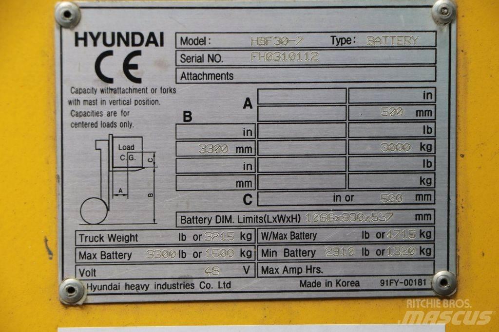 Hyundai HBF30-7 Chariots élévateurs électriques