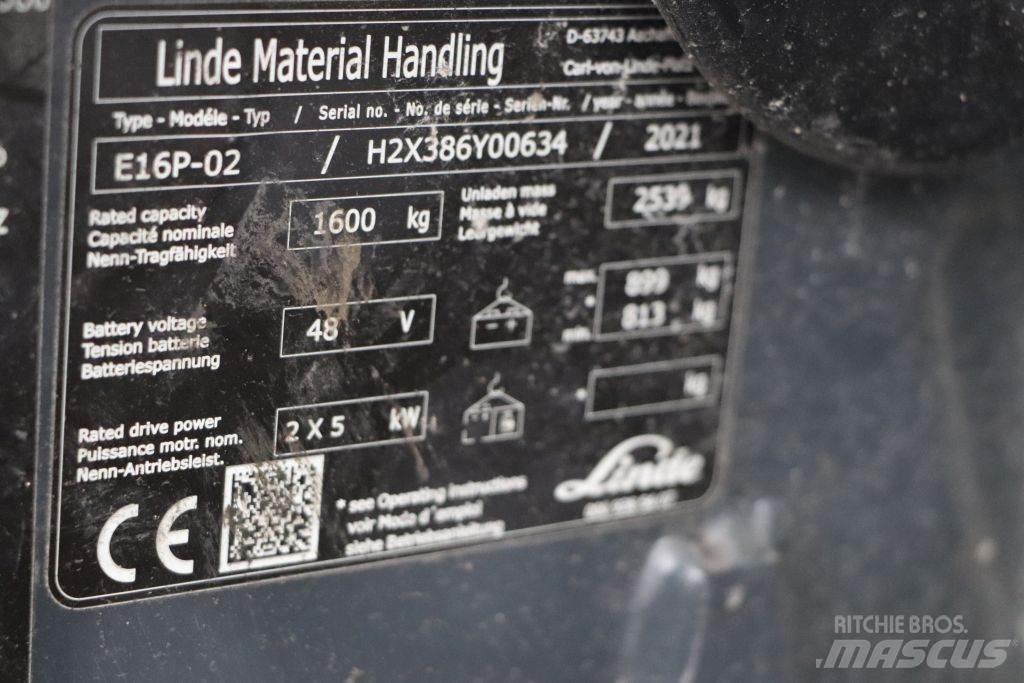 Linde E16P-02 Chariots élévateurs électriques