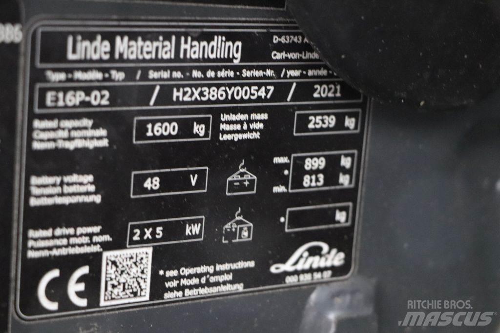 Linde E16P-02 Chariots élévateurs électriques