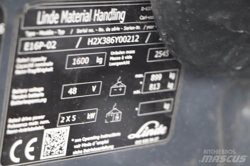 Linde E16P-02 Chariots élévateurs électriques