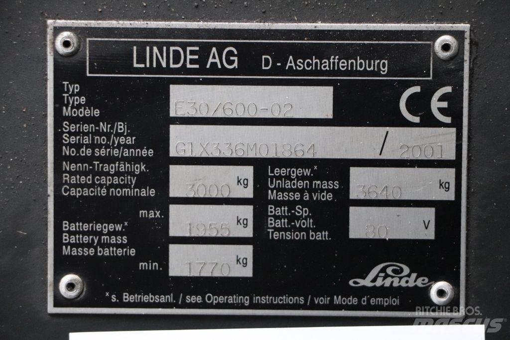 Linde E30/600-02 Chariots élévateurs électriques