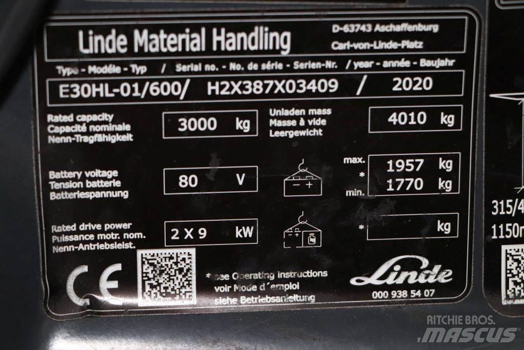 Linde E30HL-01/600 Chariots élévateurs électriques