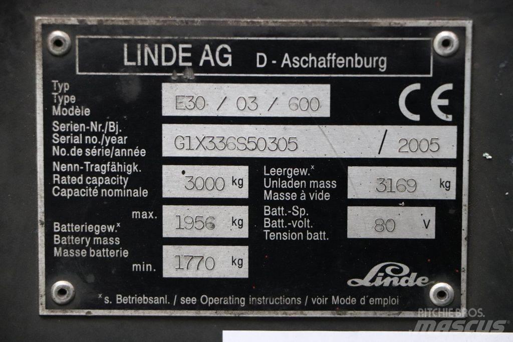 Linde E30S-03/600 Chariots élévateurs électriques
