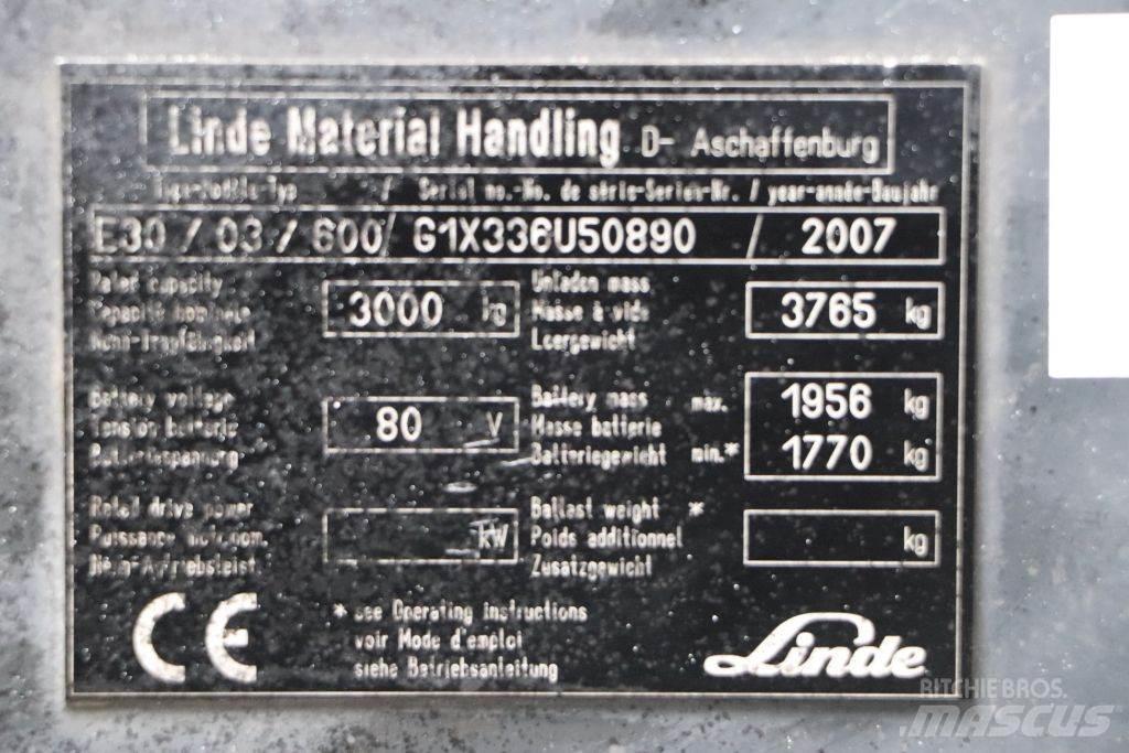 Linde E30S-03/600 Chariots élévateurs électriques