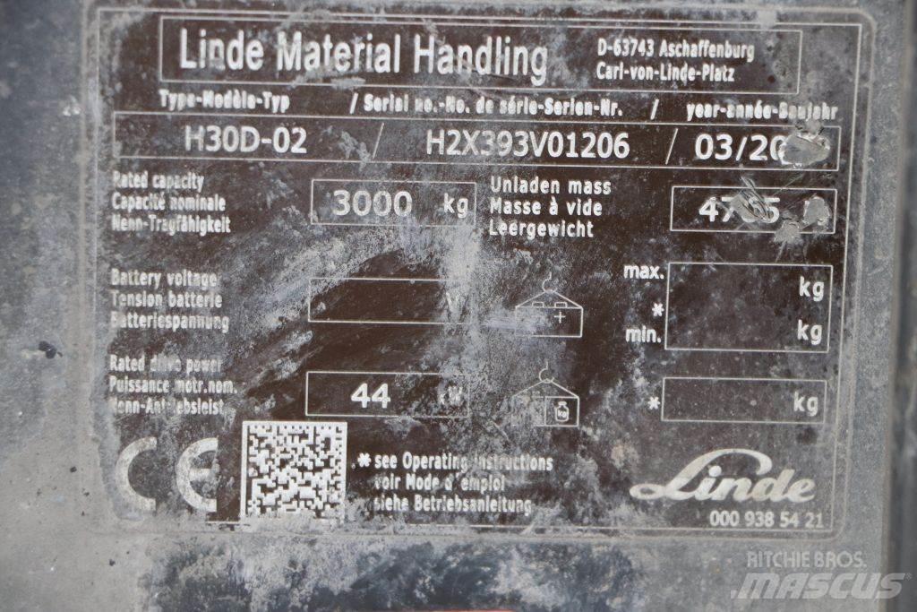 Linde H30D-02 Chariots diesel