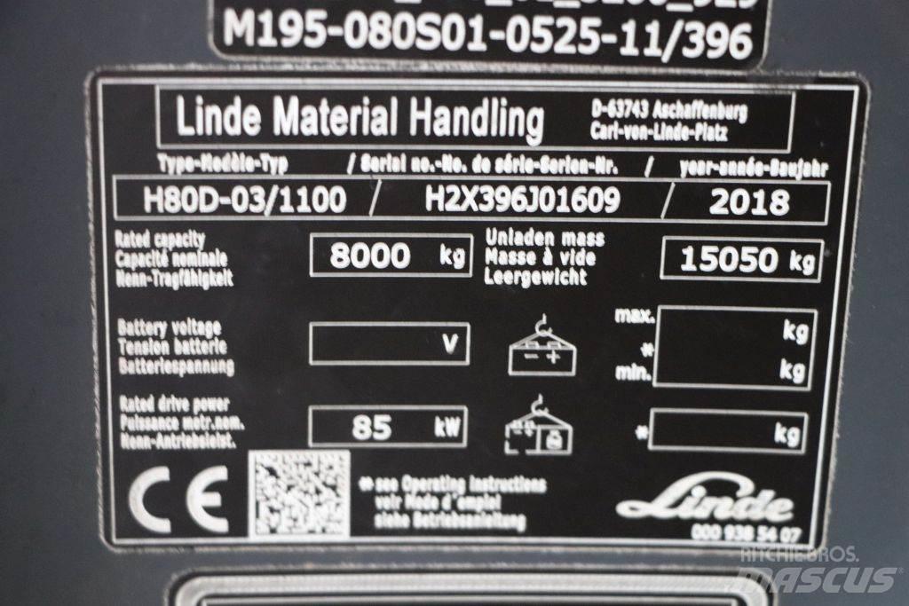Linde H80D-03/1100 Chariots diesel