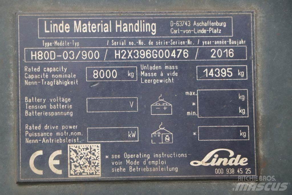 Linde H80D-03/900 Chariots diesel