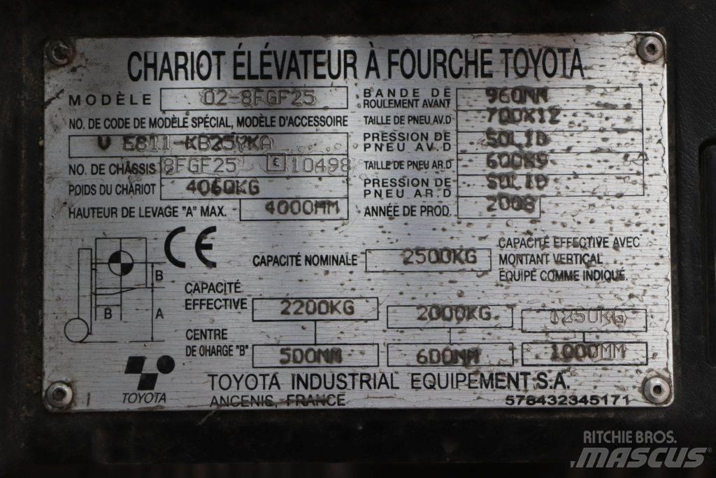 Toyota 02-8FGF25 Chariots GPL