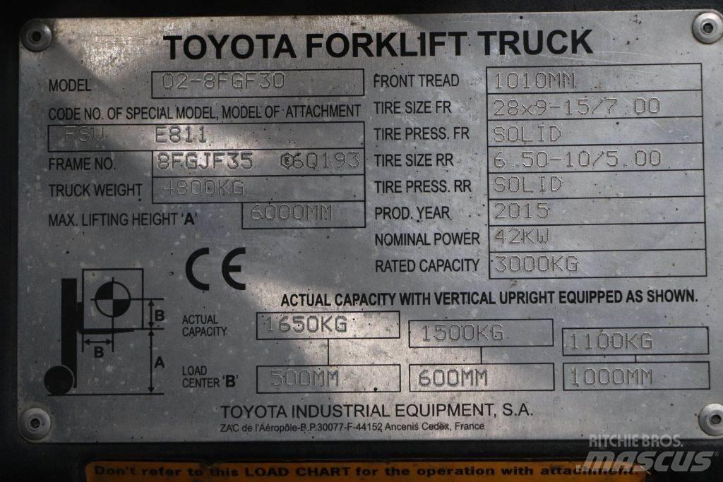 Toyota 02-8FGF30 Chariots GPL